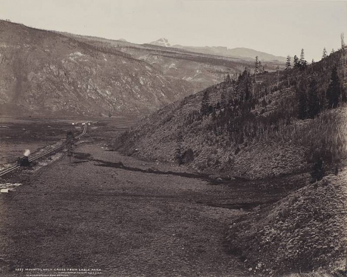 William Henry Jackson, Mountain of the Holy Cross from Eagle Park
c. 1887, Vintage albumen print from a mammoth-plate glass negative